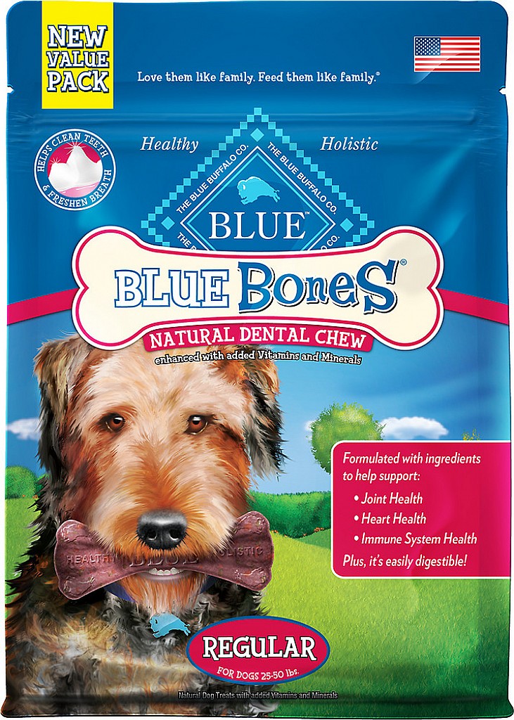 Blue Buffalo Blue Bones Regular Dental Chews Dog Treats